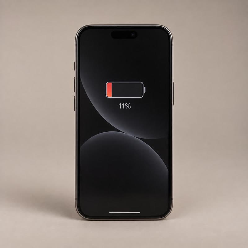Phone With 11% Maximum Battery